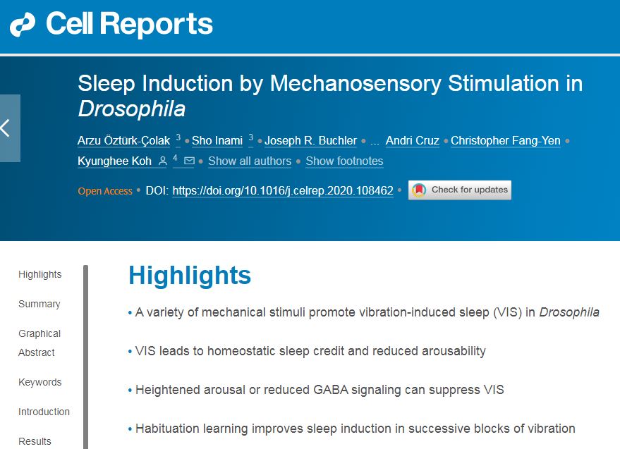 關(guān)于機(jī)械性刺激對(duì)果蠅的睡眠誘導(dǎo)研究 關(guān)于機(jī)械性刺激對(duì)果蠅的睡眠誘導(dǎo)研究