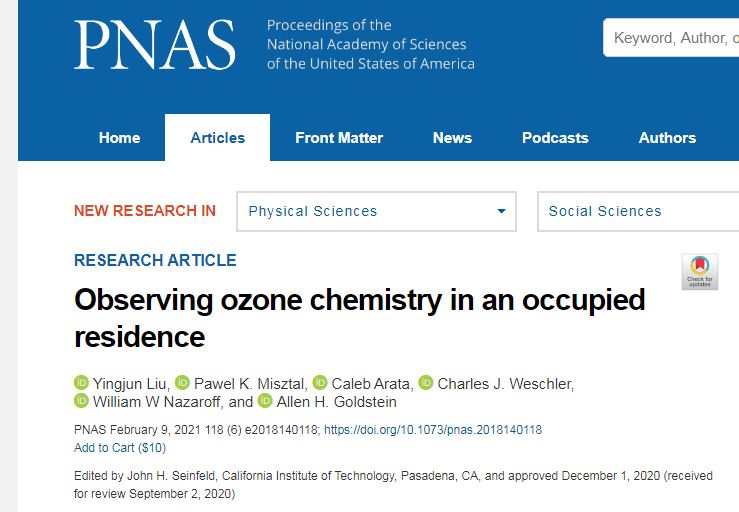 室內(nèi)的臭氧化學(xué)反應(yīng)機理與影響 室內(nèi)的臭氧化學(xué)反應(yīng)機理與影響